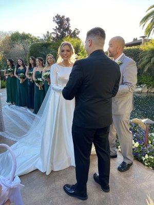 The back of my head angel, and my bride