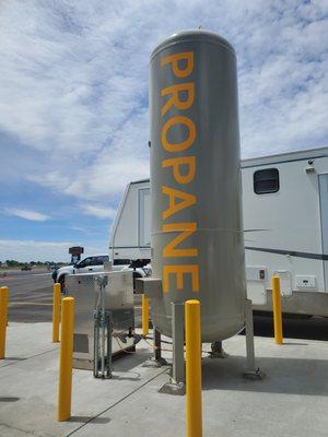 Our propane fill and dump station