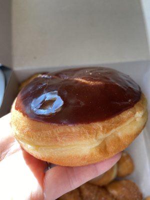 Cream filled donut