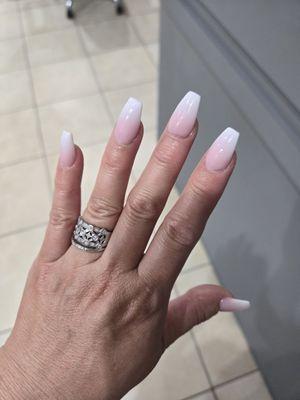 Ombre coffin nail