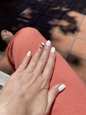 Pride Gel Nail manicure.