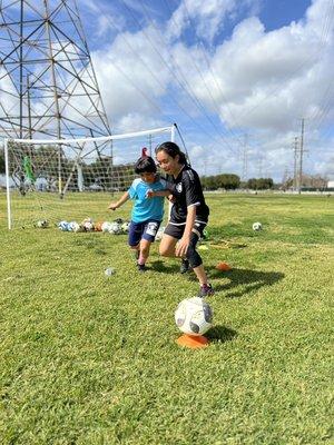 Soccer training