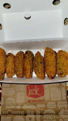 7pc Stuffed Jalapeños Poppers $4.79 (03/31/23). @JackInTheBox #EastHollywood #FastFood #FoodPorn