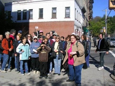 Having fun on a tour in Harlem.