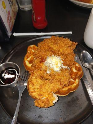 Chicken and waffle