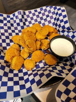 Fried pickles. Not on the menu, but they have them.