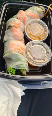 Thai Shrimp Summer Roll- so good, especially with the sauces!!!