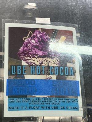 #MarleyStreats Food truck's Ube Hot Chocolate! 12/2/22 parked at 525 Market for the #LetsGlowSF kick off event