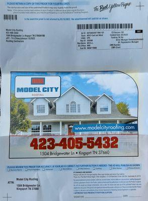 New Roof Installs, Repairs, and Free Estimates. Call Model City Roofing for all your Roofing needs. "Helping Neighbors Weather The Storm".