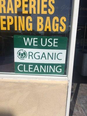 New eco friendly, organic dry-cleaning machine!