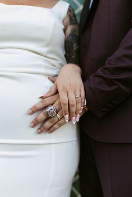 My bridal nails! Done by Jenifer