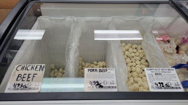 Frozen dumplings