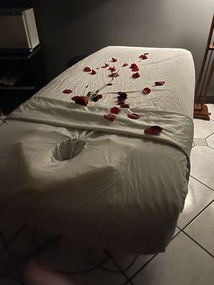 Bed of roses.