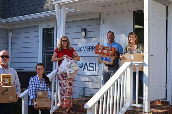 Annual holiday food drive for the Southeastern Food Bank.