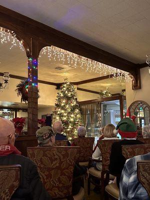 Tree lighting ceremony.  The staff goes all out to make their residents feel special.