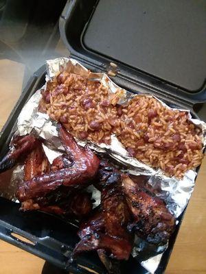 Smoked wing Dinner