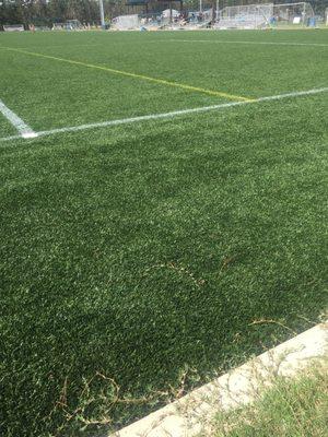 Artificial turf fields