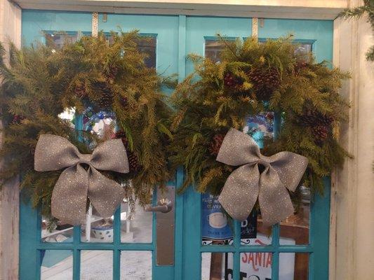 Beautiful holiday wreaths