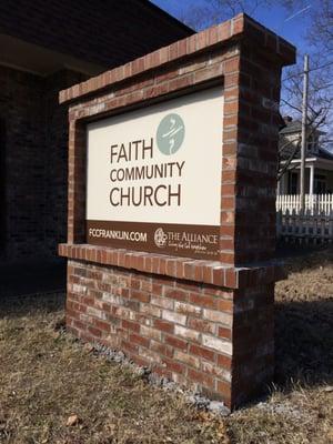 New Monument sign at 1200 Columbia Ave. in Franklin, TN!