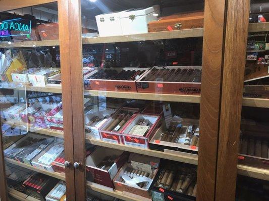 Lots of fine cigars...