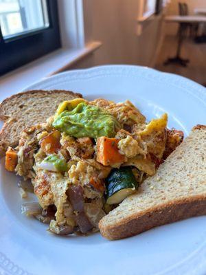 Bay bowl with gluten free bread