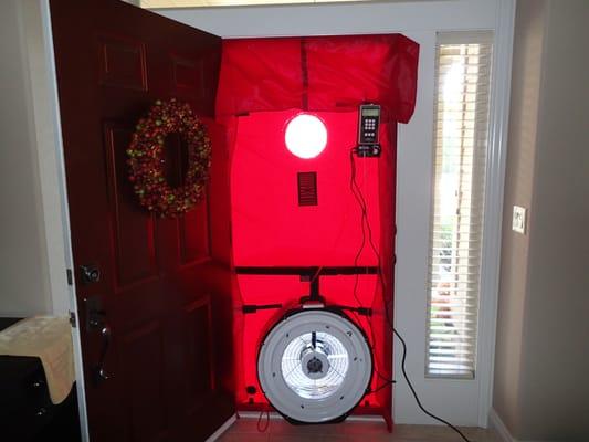 Energy Assessment. We use our calibrated blower door to quantify the size and quantity of gaps and cracks in your home.