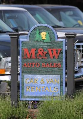 M & W car rentals in Friday Harbor on San Juan Island WA