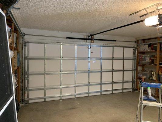 169mph Impact Insulated Garage Door.