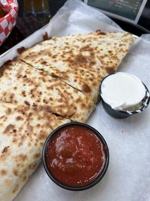 Pulled pork quesadilla