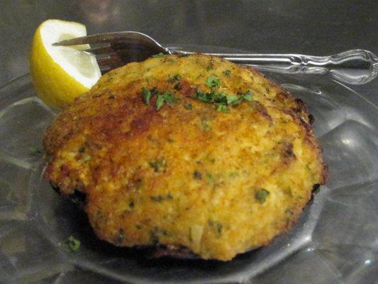 Crab stuffed portabella