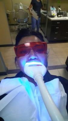 After some dental care, a little teeth whitening:)  this place exceeded my expectations! Great staff, gentle, Dr. Kumar is great