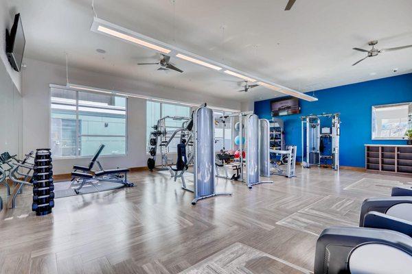 Spacious 24-hour gym decked out with everything necessary to get - and stay - fit!