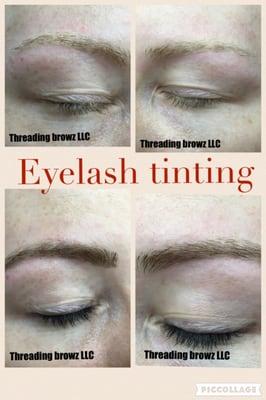 Brow and Lash tint.