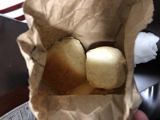 The potato buns that come with the 8pc fried chicken. Very soft