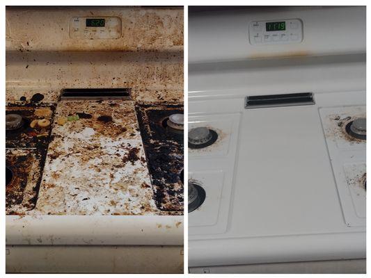 Stove cleaning