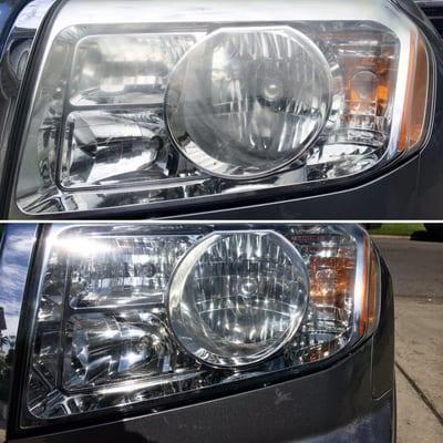 Honda Pilot (Headlight Restoration)