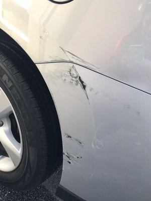 Photo damage of my Lexus from Signature Airport Parking! Beware!!