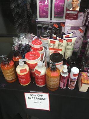 Clearance table