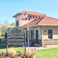 The outside of the building which is a resurrected train depot.