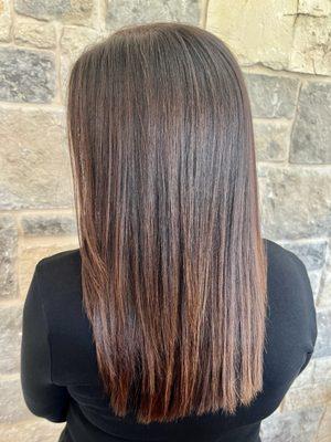 Keratin treatment Colour and cut