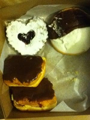 Linzer Tart, Black and White, Boston Creme donuts