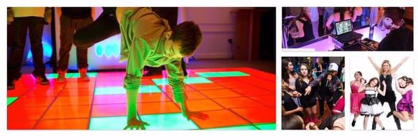 LED dance floor installation by Nelson Cruz