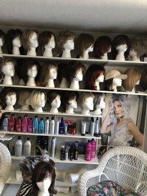 over 200 wigs in stock a all times.