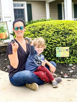 Grabbing some kindness rocks to spread