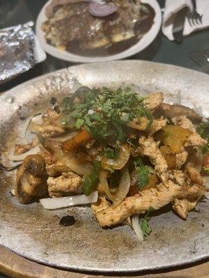 Sizzling, hot Chicken Fajita