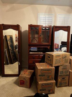 Does this armoire look like it was put back together?  I don't think so!!!!!