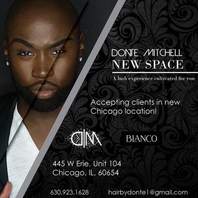 Dontè Mitchell Hair 

New Location in Chicago