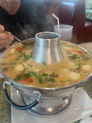 Tom-kha seafood soup