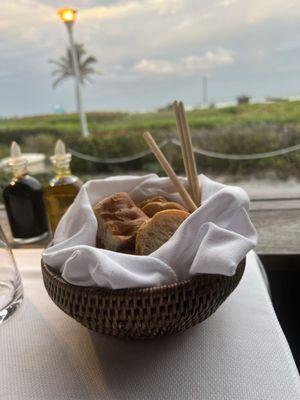 Tasty bread basket.  Did not disappoint.