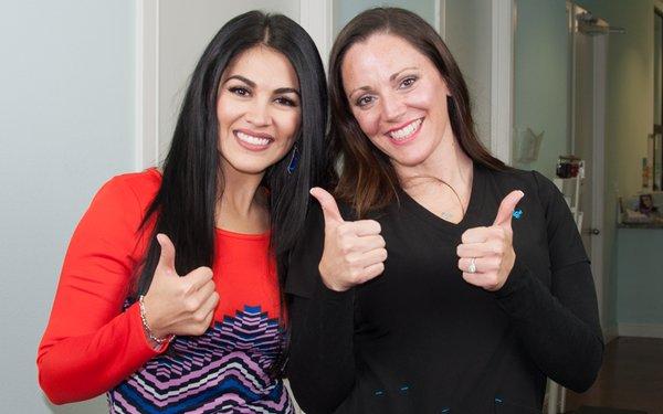 Alanna Sarabis from WFAA's "Good Morning Texas" with our Program Director, Christina